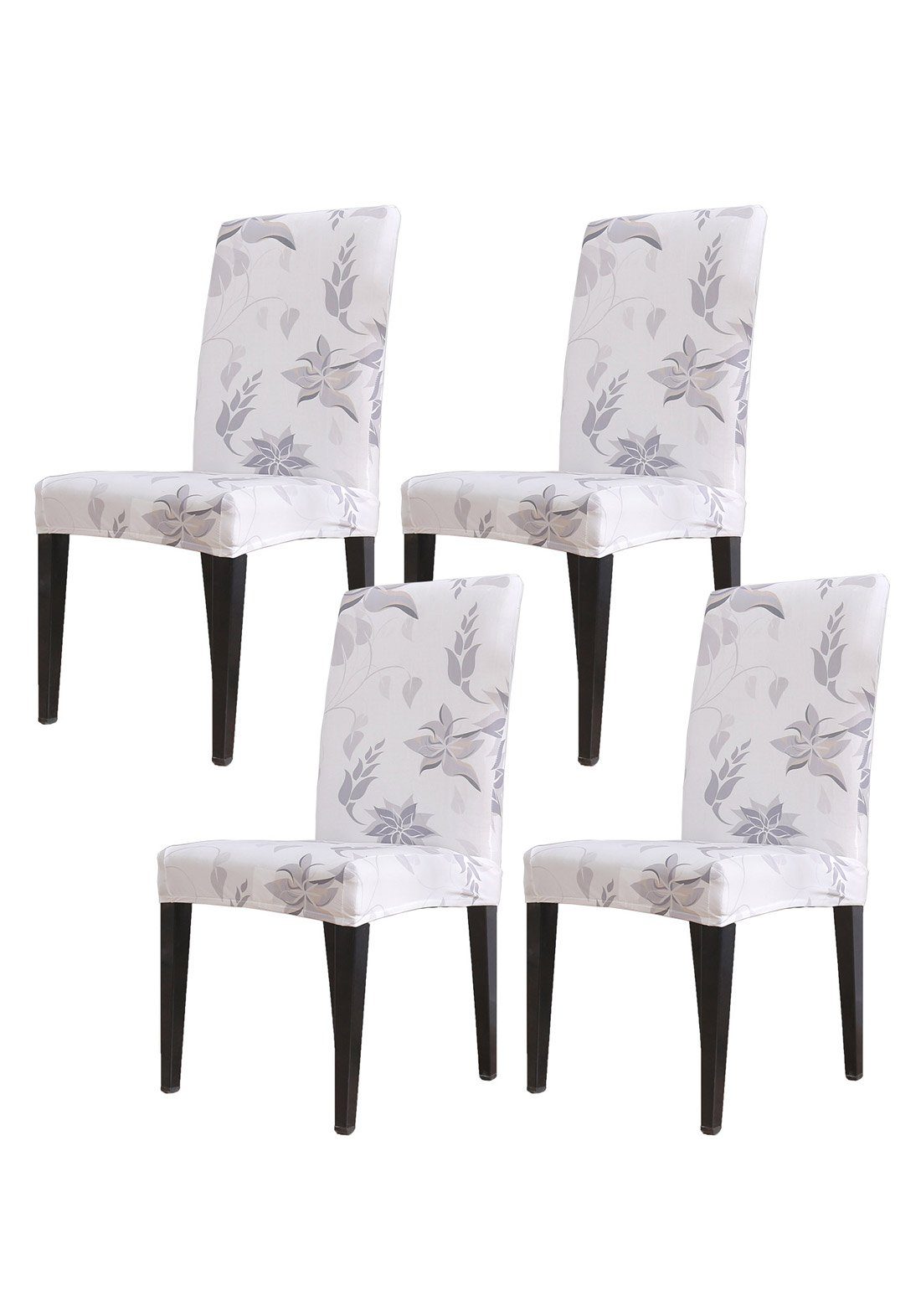 Highdi Stretch Stuhlbezug 1-6 Stück – Jacquard Flanell, Elastisch, Mit Armlehne, Für Esszimmer & Wohnzimmer